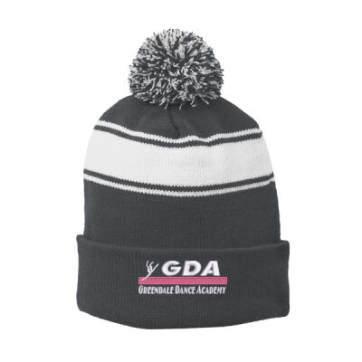 GDA - Stripe Pom Pom Beanie Thumbnail