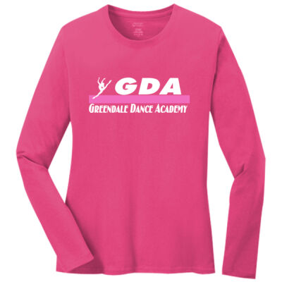 GDA - Ladies Long Sleeve Core Cotton Tee Thumbnail