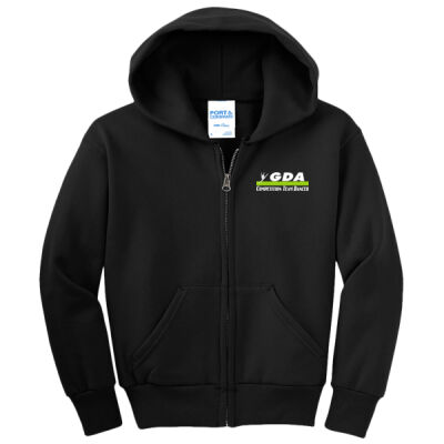 GDA COMPETITION TEAM ONLY - Youth Core Fleece Full Zip Hooded Sweatshirt Thumbnail